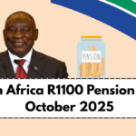 South Africa R1100 Pension Boost October 2025 – Full Payment Schedule