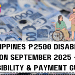 Philippines ₱2500 Disability Pension September 2025 – Full Eligibility & Payment Guide