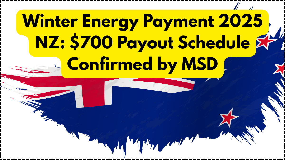 Winter Energy Payment 2025 NZ: $700 Payout Schedule Confirmed by MSD