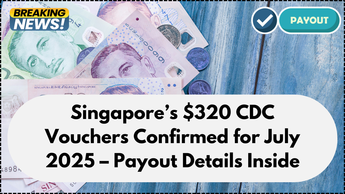 Singapore’s $320 CDC Vouchers Confirmed for July 2025 – Payout Details Inside